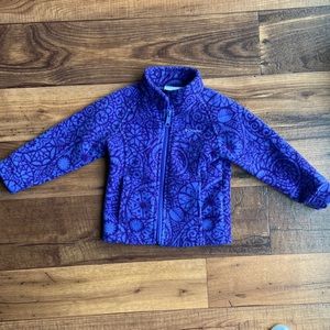 Columbia girls 2T zip up fleece jacket